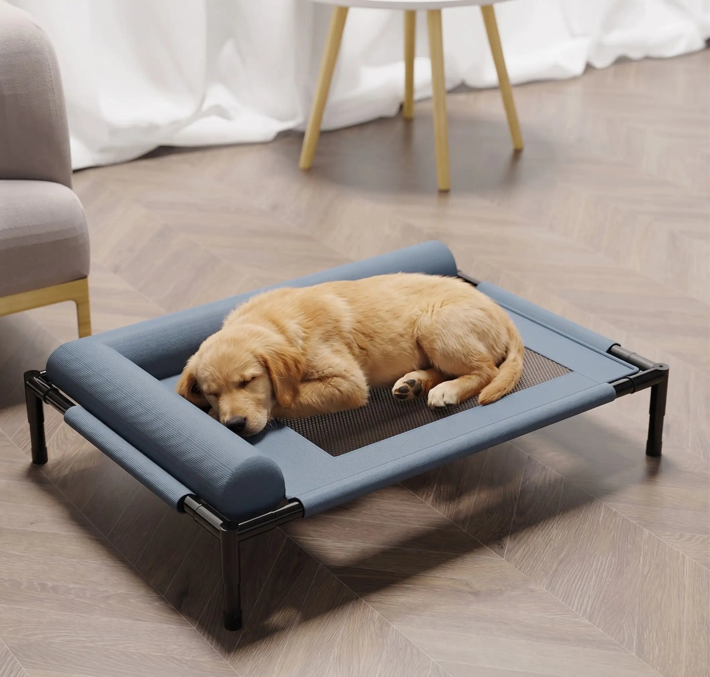 Outdoor Elevated Dog Bed-Waterproof, Breathable Camp Cot