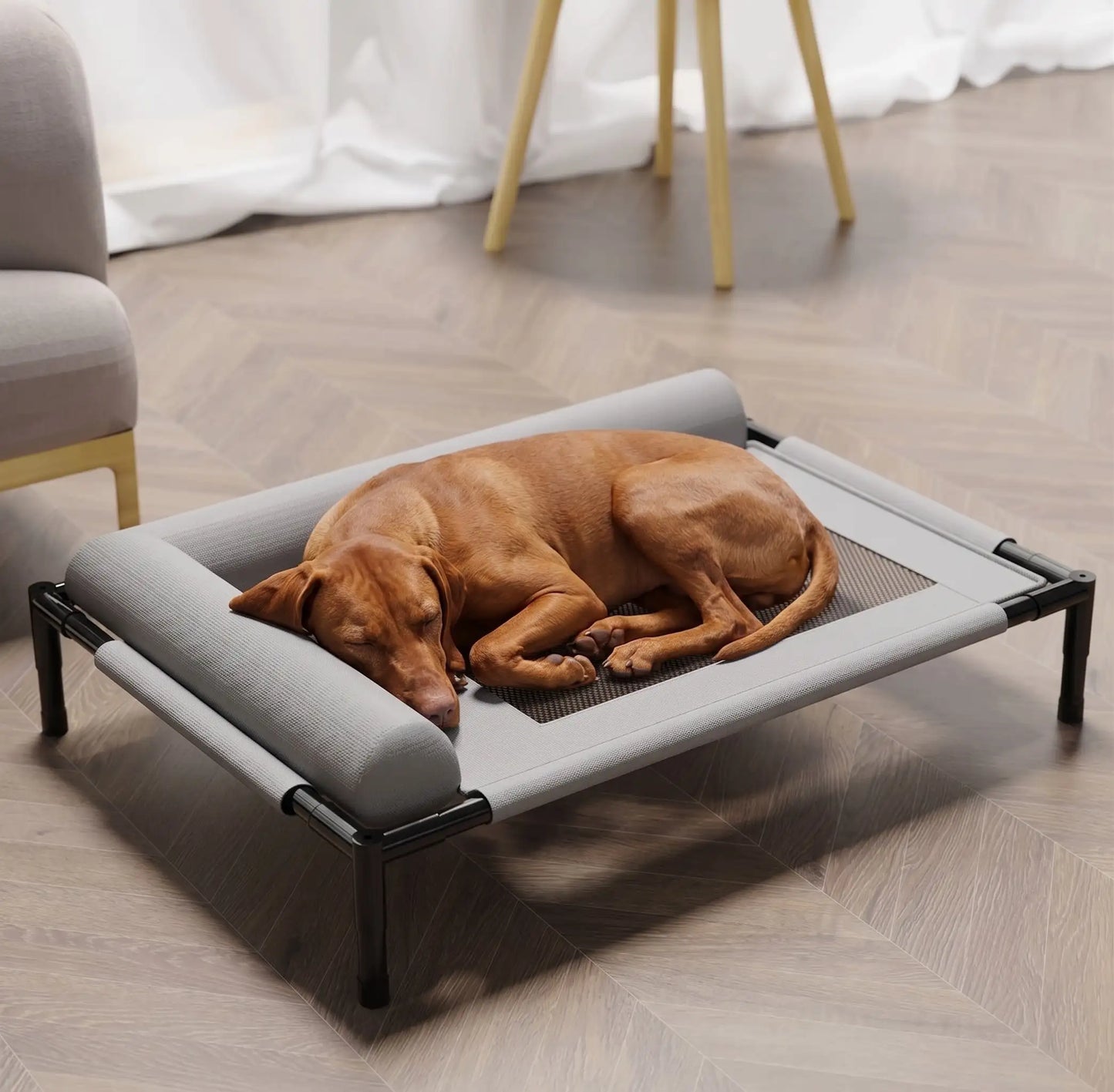 Outdoor Elevated Dog Bed-Waterproof, Breathable Camp Cot