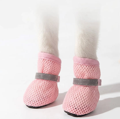 Breathable Mesh Dog Shoes-Non-Slip Outdoor Pet Boots