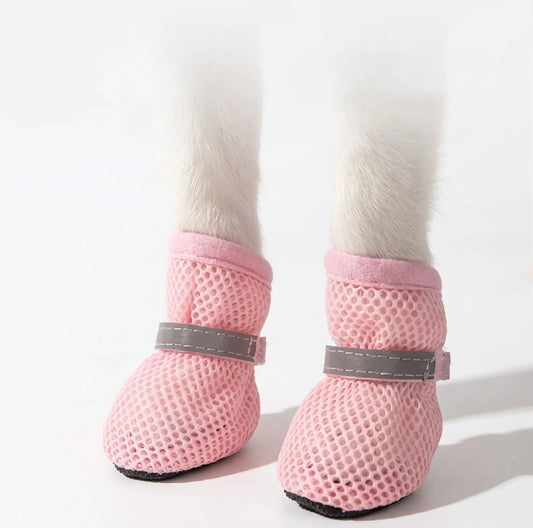 Breathable Mesh Dog Shoes-Non-Slip Outdoor Pet Boots