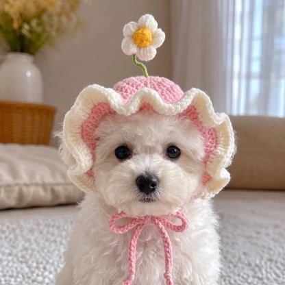 Cute Knit Pet Hat - Cat & Dog Costume for Halloween & Christmas