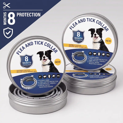 Flea & Tick Collar for Dogs & Cats – 8 Month Protection | Vovixy