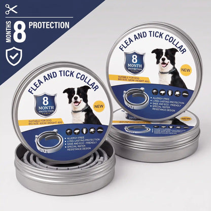 Flea & Tick Collar for Dogs & Cats – 8 Month Protection | Vovixy