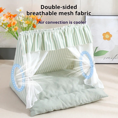 Plush Pet Cave Tent Bed