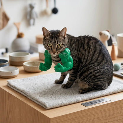 3D Printed Cat Muscle Arms Costume — Funny Pet Cosplay Shoulder Attachment