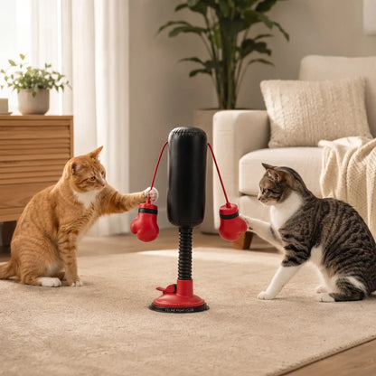 Cat Spring Boxing Teaser Toy