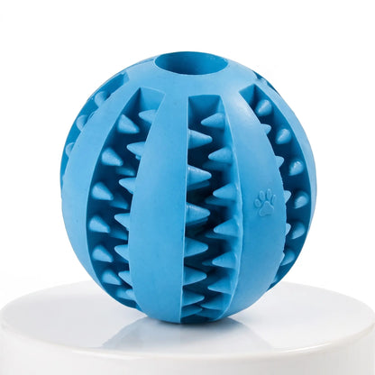 Rubber Chew Ball Dog Toy-Bite-Resistant Molar & IQ Training Ball