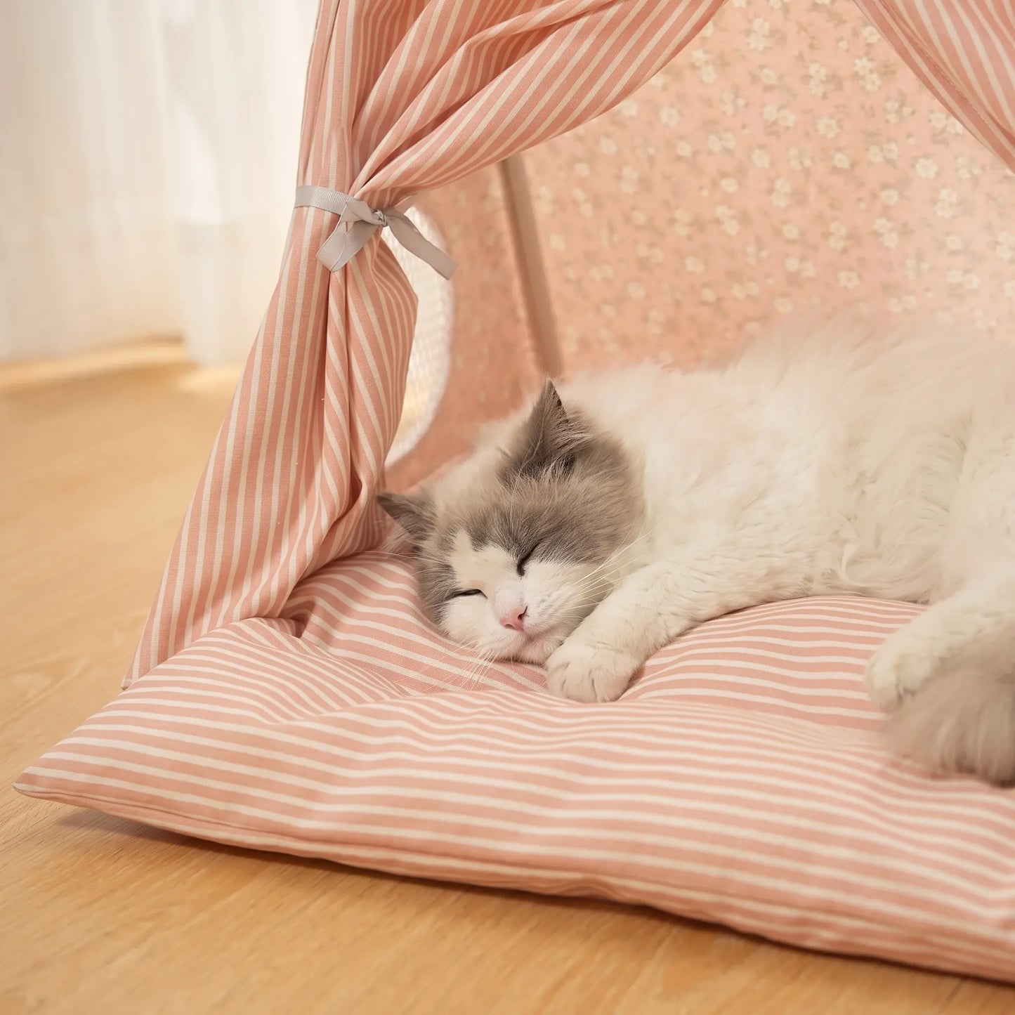 Plush Pet Cave Tent Bed