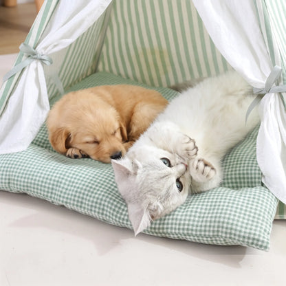 Plush Pet Cave Tent Bed