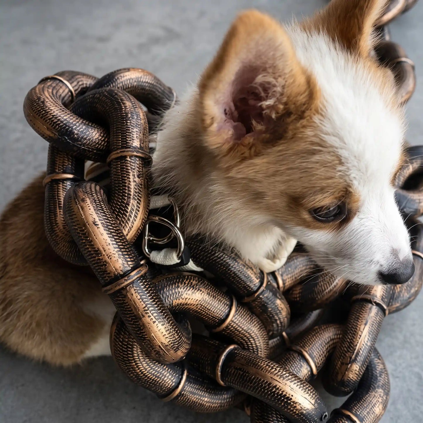 Funny Fake Chain Dog Leash — Lightweight Simulation Iron Chain