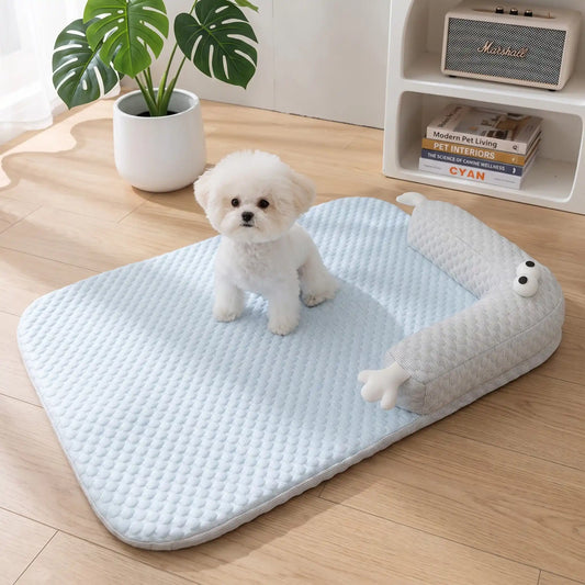 Cooling Dog Mat-Breathable Pet Bed for Dogs & Cats