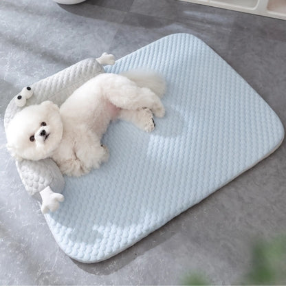 Cooling Dog Mat-Breathable Pet Bed for Dogs & Cats