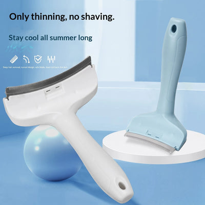 2-in-1 Cat Deshedding Brush - Fur Thinning & Grooming Comb