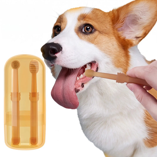 Pet Dental Care Kit - Dog & Cat Toothbrush