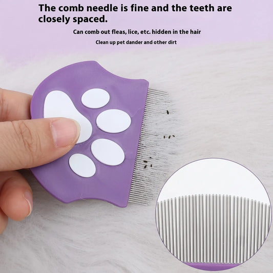 Pet Grooming Comb - Mini Facial Hair Removal for Dogs & Cats