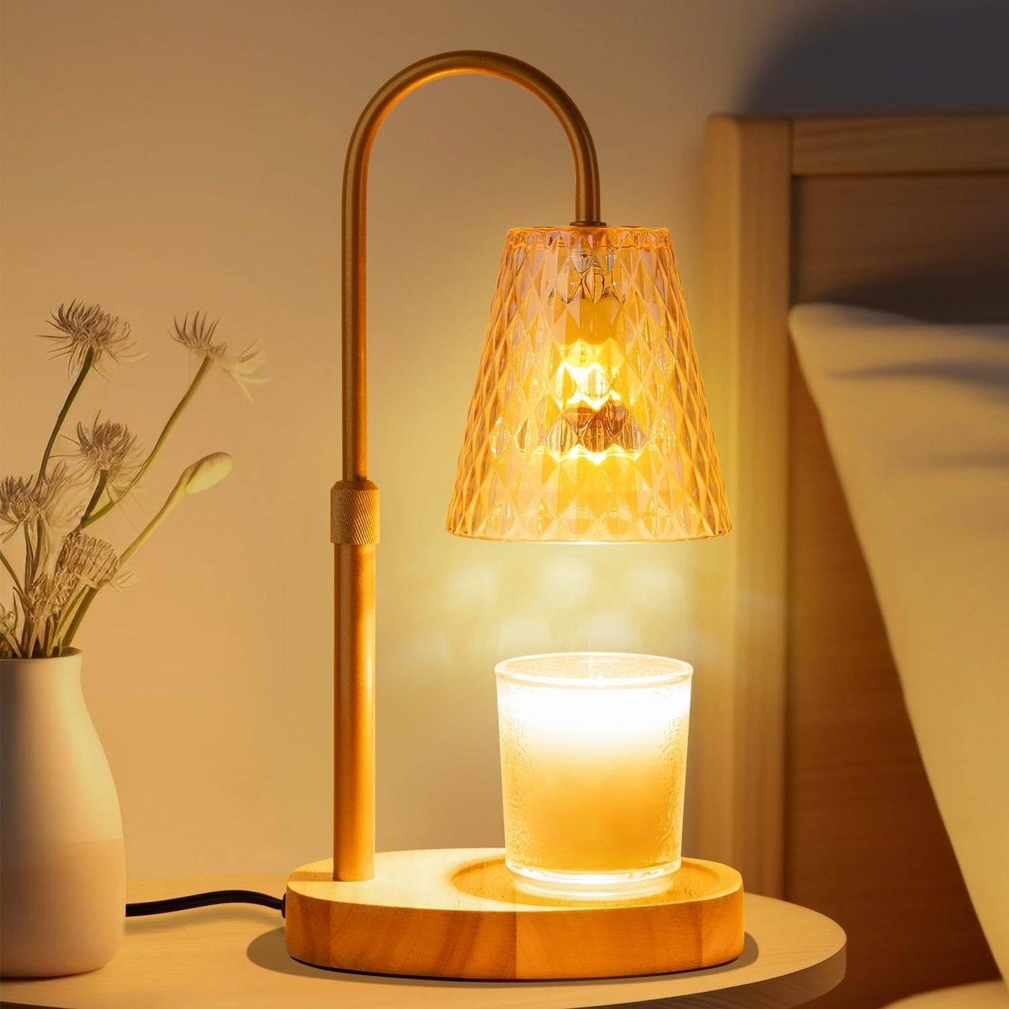 Candle Warmer Lamp – Dimmable & Adjustable