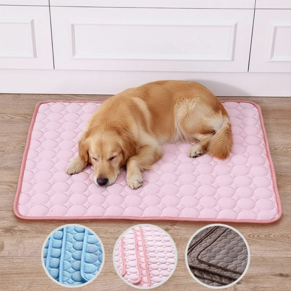Pet Cooling Mat – Summer Ice Silk Pad